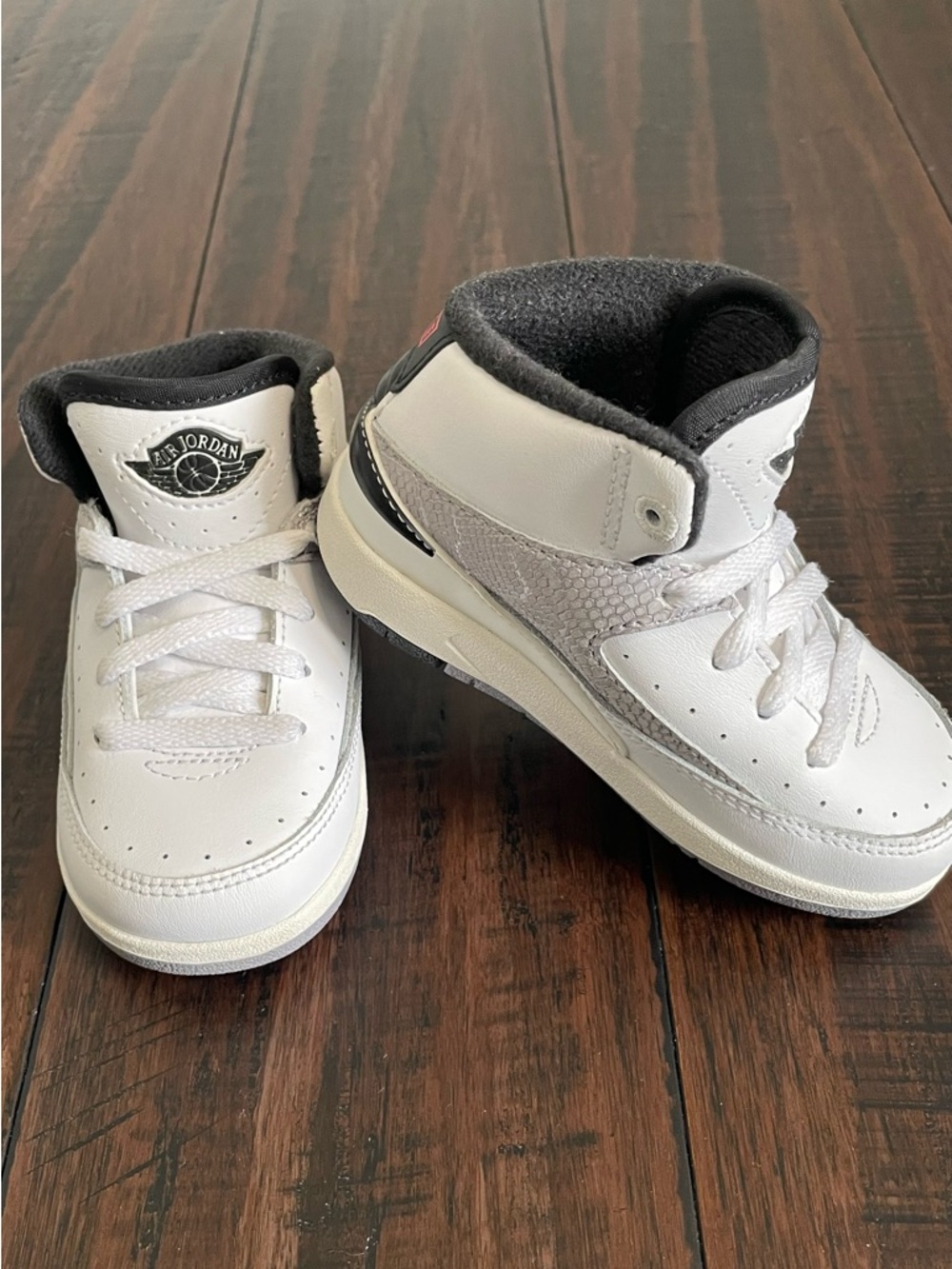 Nike Air Jordan 2 Retro Python White Sneakers Toddler Size 6